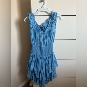 Rue 21 blue scrunch dress